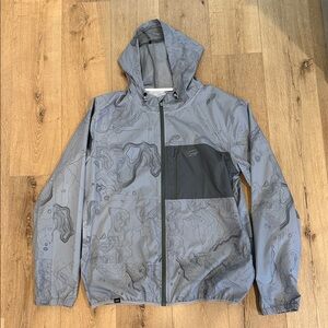 Stylish Gray Patterned Raincoat